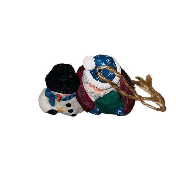10/$25🦋 NWT Santa's Workshop Santa & Frosty Ornament - Picture 10 of 11